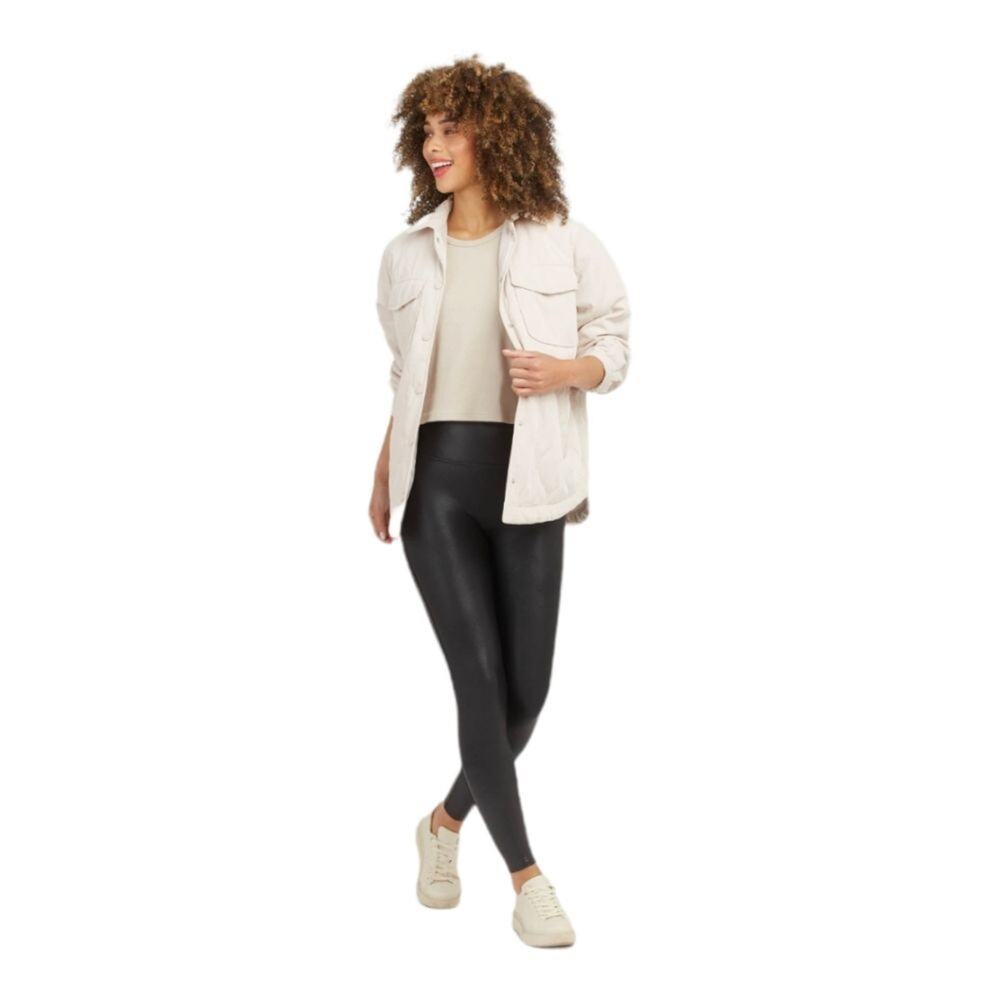 Spanx Faux Leather Leggings in Black size Small